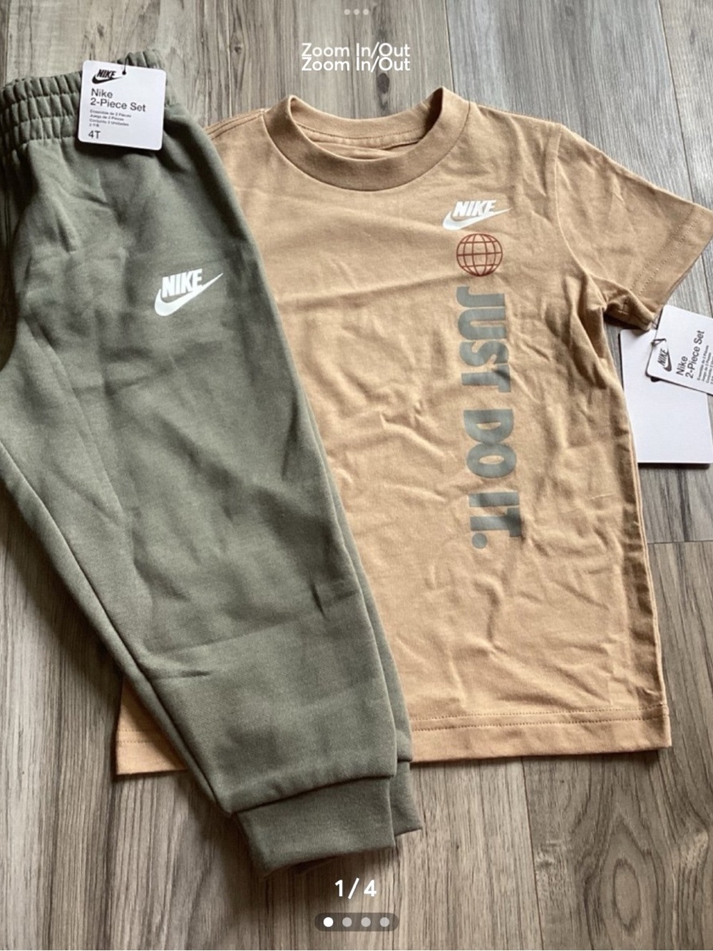 Nike toddler boy Tee & Joggers set size 4T(NWT) ~FIRM, NO OFFERS~